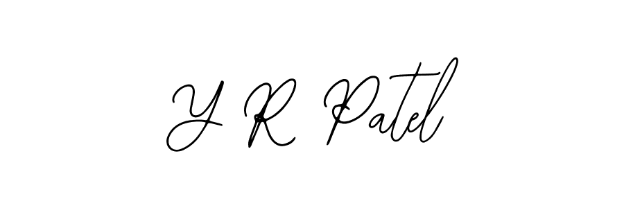 Also You can easily find your signature by using the search form. We will create Y R Patel name handwritten signature images for you free of cost using Bearetta-2O07w sign style. Y R Patel signature style 12 images and pictures png
