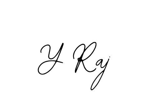 Use a signature maker to create a handwritten signature online. With this signature software, you can design (Bearetta-2O07w) your own signature for name Y Raj. Y Raj signature style 12 images and pictures png