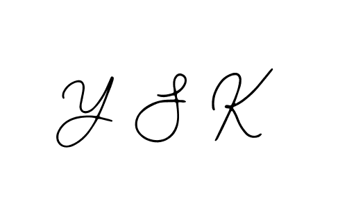 Create a beautiful signature design for name Y S K. With this signature (Bearetta-2O07w) fonts, you can make a handwritten signature for free. Y S K signature style 12 images and pictures png