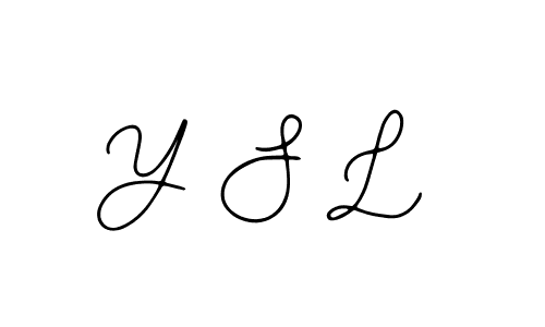 Create a beautiful signature design for name Y S L. With this signature (Bearetta-2O07w) fonts, you can make a handwritten signature for free. Y S L signature style 12 images and pictures png