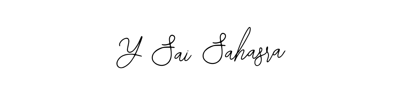 Also we have Y Sai Sahasra name is the best signature style. Create professional handwritten signature collection using Bearetta-2O07w autograph style. Y Sai Sahasra signature style 12 images and pictures png