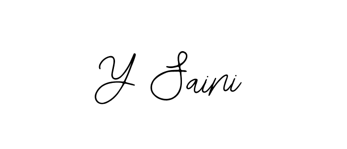 Make a beautiful signature design for name Y Saini. With this signature (Bearetta-2O07w) style, you can create a handwritten signature for free. Y Saini signature style 12 images and pictures png