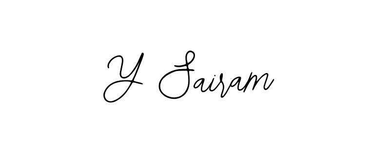 It looks lik you need a new signature style for name Y Sairam. Design unique handwritten (Bearetta-2O07w) signature with our free signature maker in just a few clicks. Y Sairam signature style 12 images and pictures png
