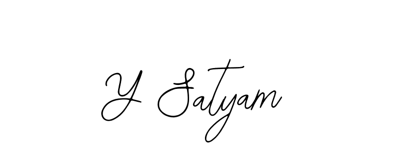 You can use this online signature creator to create a handwritten signature for the name Y Satyam. This is the best online autograph maker. Y Satyam signature style 12 images and pictures png