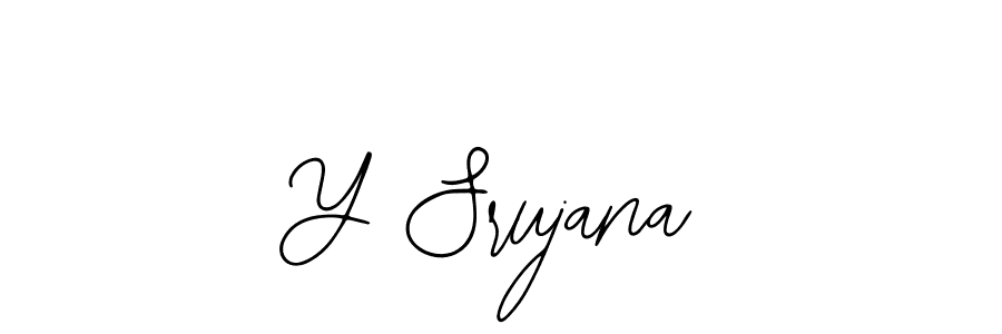 How to make Y Srujana signature? Bearetta-2O07w is a professional autograph style. Create handwritten signature for Y Srujana name. Y Srujana signature style 12 images and pictures png