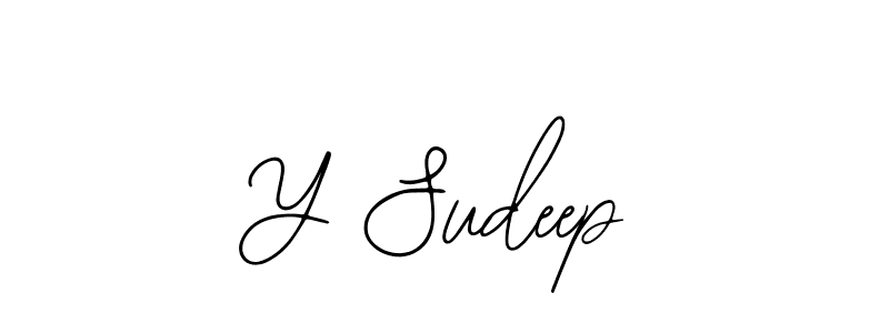 You should practise on your own different ways (Bearetta-2O07w) to write your name (Y Sudeep) in signature. don't let someone else do it for you. Y Sudeep signature style 12 images and pictures png