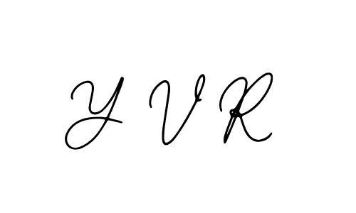 Make a beautiful signature design for name Y V R. With this signature (Bearetta-2O07w) style, you can create a handwritten signature for free. Y V R signature style 12 images and pictures png