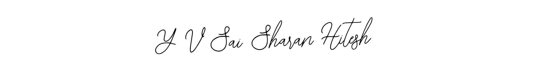 Bearetta-2O07w is a professional signature style that is perfect for those who want to add a touch of class to their signature. It is also a great choice for those who want to make their signature more unique. Get Y V Sai Sharan Hitesh name to fancy signature for free. Y V Sai Sharan Hitesh signature style 12 images and pictures png