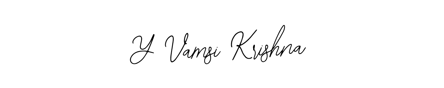 You should practise on your own different ways (Bearetta-2O07w) to write your name (Y Vamsi Krishna) in signature. don't let someone else do it for you. Y Vamsi Krishna signature style 12 images and pictures png