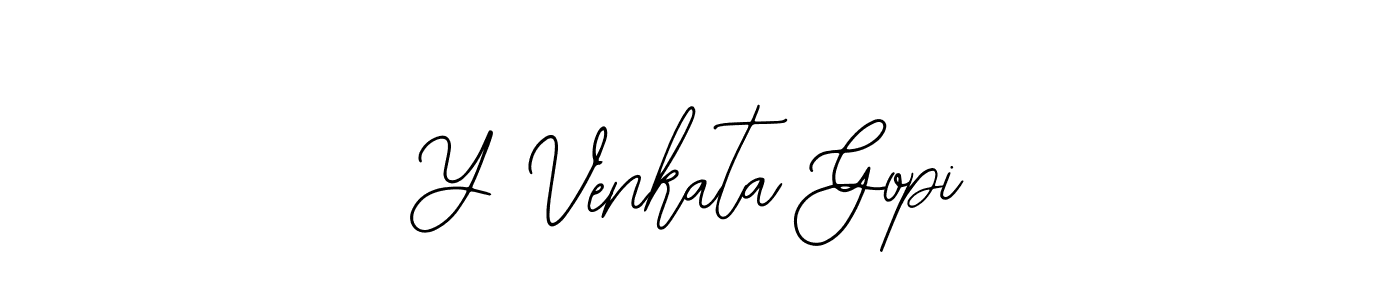 It looks lik you need a new signature style for name Y Venkata Gopi. Design unique handwritten (Bearetta-2O07w) signature with our free signature maker in just a few clicks. Y Venkata Gopi signature style 12 images and pictures png