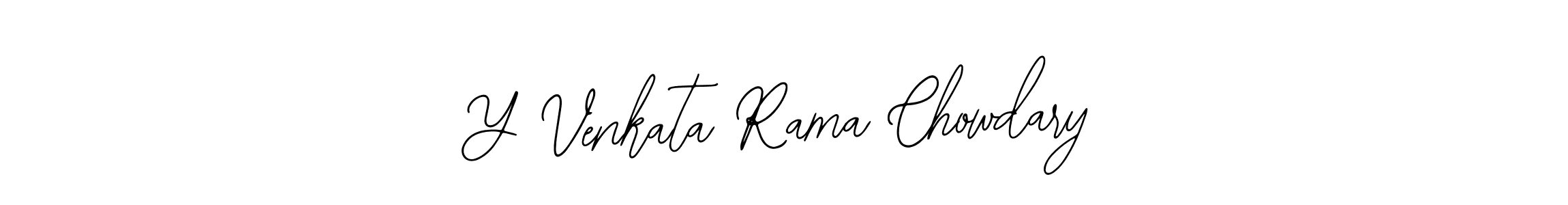 How to make Y Venkata Rama Chowdary name signature. Use Bearetta-2O07w style for creating short signs online. This is the latest handwritten sign. Y Venkata Rama Chowdary signature style 12 images and pictures png