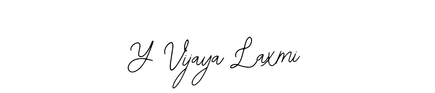 Use a signature maker to create a handwritten signature online. With this signature software, you can design (Bearetta-2O07w) your own signature for name Y Vijaya Laxmi. Y Vijaya Laxmi signature style 12 images and pictures png