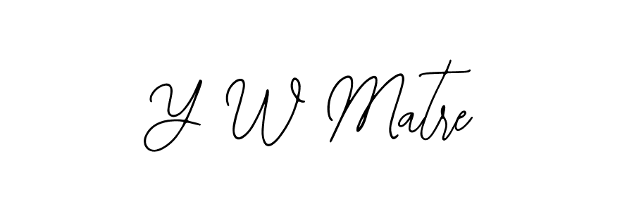 The best way (Bearetta-2O07w) to make a short signature is to pick only two or three words in your name. The name Y W Matre include a total of six letters. For converting this name. Y W Matre signature style 12 images and pictures png