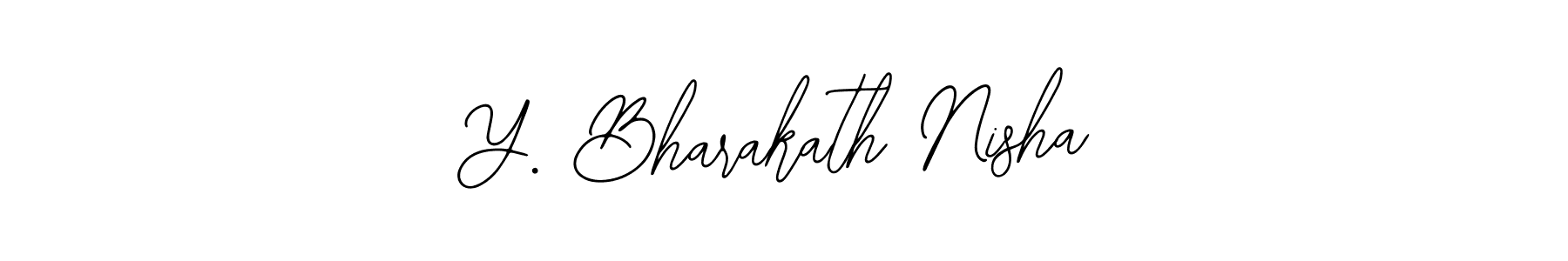 You can use this online signature creator to create a handwritten signature for the name Y. Bharakath Nisha. This is the best online autograph maker. Y. Bharakath Nisha signature style 12 images and pictures png