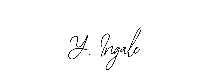 Also we have Y. Ingale name is the best signature style. Create professional handwritten signature collection using Bearetta-2O07w autograph style. Y. Ingale signature style 12 images and pictures png