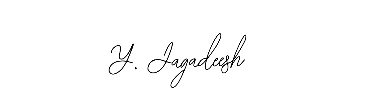 Use a signature maker to create a handwritten signature online. With this signature software, you can design (Bearetta-2O07w) your own signature for name Y. Jagadeesh. Y. Jagadeesh signature style 12 images and pictures png