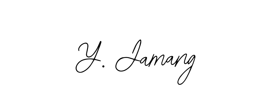 Also You can easily find your signature by using the search form. We will create Y. Jamang name handwritten signature images for you free of cost using Bearetta-2O07w sign style. Y. Jamang signature style 12 images and pictures png