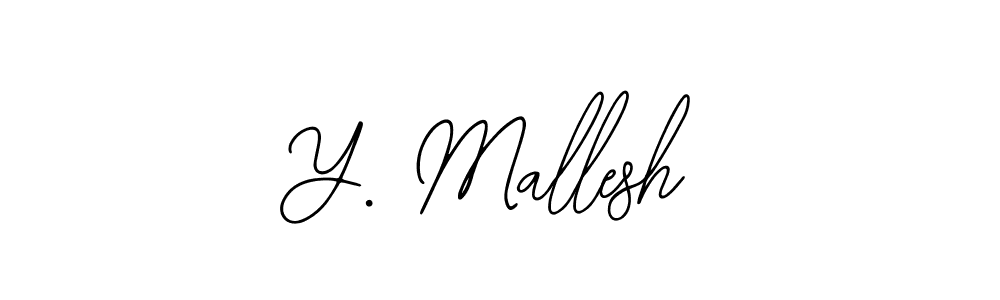 Similarly Bearetta-2O07w is the best handwritten signature design. Signature creator online .You can use it as an online autograph creator for name Y. Mallesh. Y. Mallesh signature style 12 images and pictures png