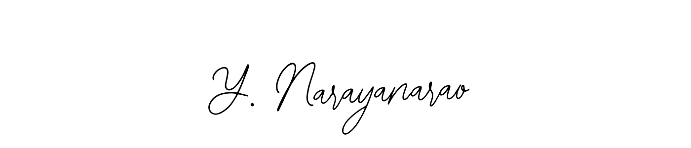 Make a beautiful signature design for name Y. Narayanarao. With this signature (Bearetta-2O07w) style, you can create a handwritten signature for free. Y. Narayanarao signature style 12 images and pictures png