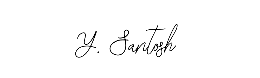 How to make Y. Santosh signature? Bearetta-2O07w is a professional autograph style. Create handwritten signature for Y. Santosh name. Y. Santosh signature style 12 images and pictures png