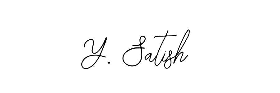 This is the best signature style for the Y. Satish name. Also you like these signature font (Bearetta-2O07w). Mix name signature. Y. Satish signature style 12 images and pictures png