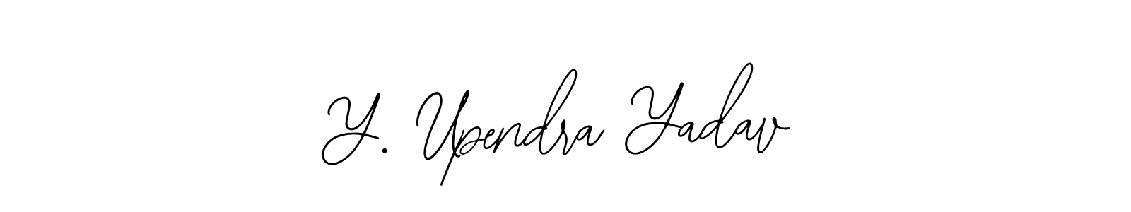 Similarly Bearetta-2O07w is the best handwritten signature design. Signature creator online .You can use it as an online autograph creator for name Y. Upendra Yadav. Y. Upendra Yadav signature style 12 images and pictures png