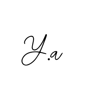 if you are searching for the best signature style for your name Y.a. so please give up your signature search. here we have designed multiple signature styles  using Bearetta-2O07w. Y.a signature style 12 images and pictures png