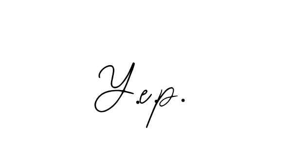 Similarly Bearetta-2O07w is the best handwritten signature design. Signature creator online .You can use it as an online autograph creator for name Y.e.p.. Y.e.p. signature style 12 images and pictures png