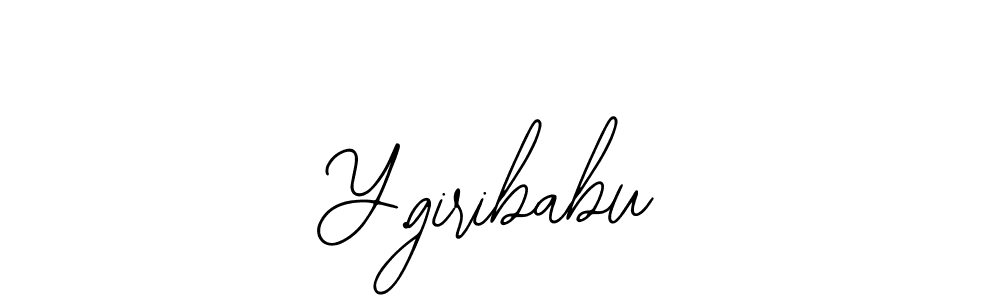 The best way (Bearetta-2O07w) to make a short signature is to pick only two or three words in your name. The name Y.giribabu include a total of six letters. For converting this name. Y.giribabu signature style 12 images and pictures png