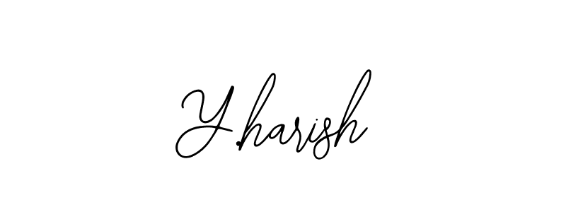 Make a beautiful signature design for name Y.harish. Use this online signature maker to create a handwritten signature for free. Y.harish signature style 12 images and pictures png