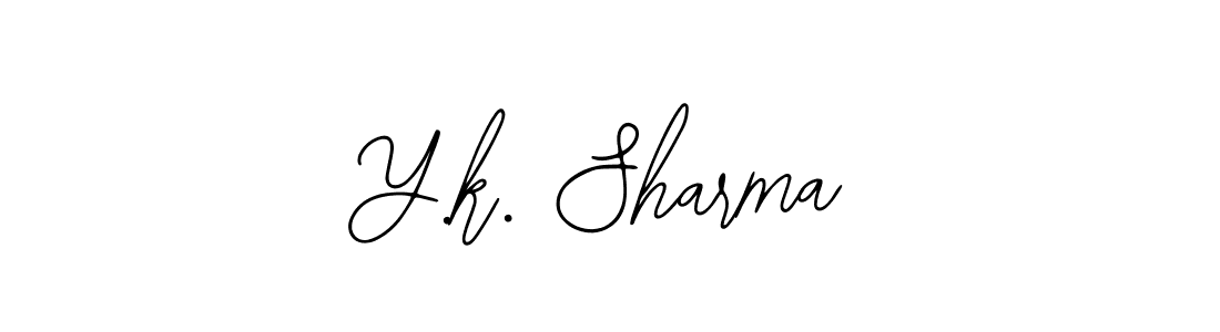 Use a signature maker to create a handwritten signature online. With this signature software, you can design (Bearetta-2O07w) your own signature for name Y.k. Sharma. Y.k. Sharma signature style 12 images and pictures png