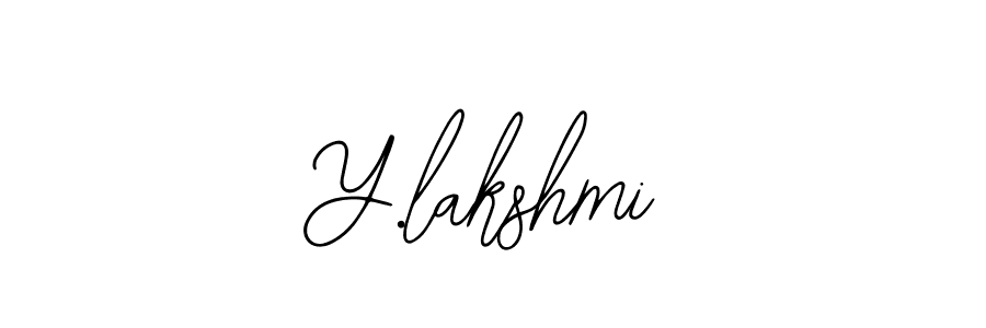 Make a beautiful signature design for name Y.lakshmi. Use this online signature maker to create a handwritten signature for free. Y.lakshmi signature style 12 images and pictures png
