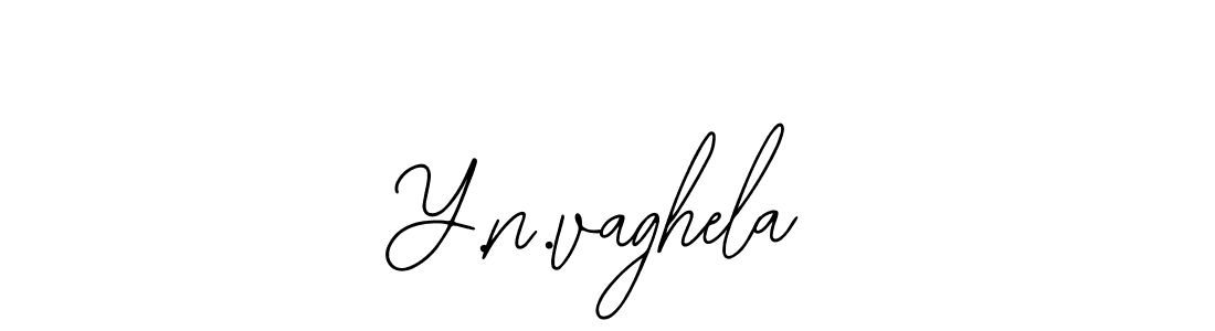 How to make Y.n.vaghela name signature. Use Bearetta-2O07w style for creating short signs online. This is the latest handwritten sign. Y.n.vaghela signature style 12 images and pictures png