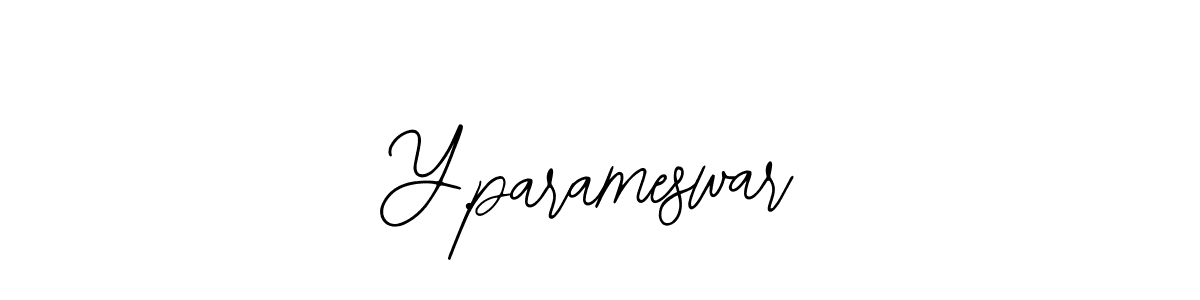 How to make Y.parameswar name signature. Use Bearetta-2O07w style for creating short signs online. This is the latest handwritten sign. Y.parameswar signature style 12 images and pictures png
