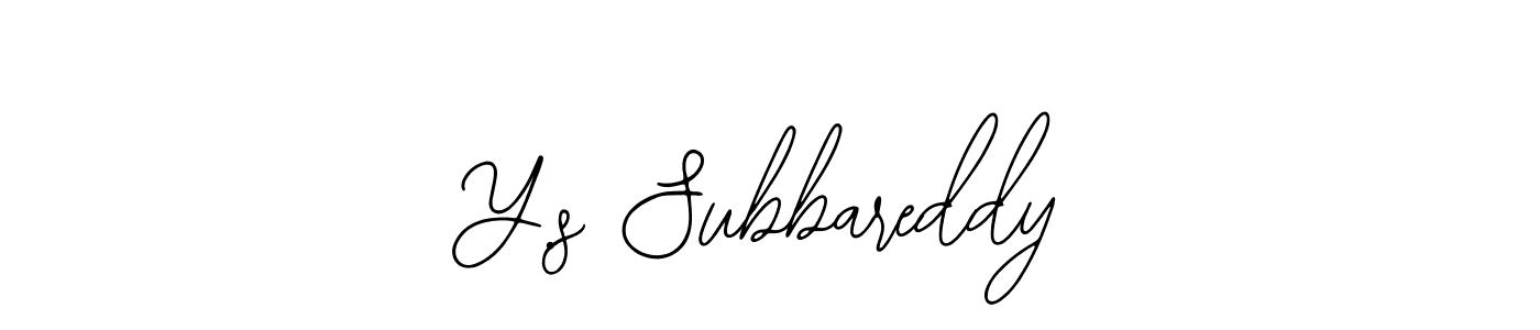 Make a beautiful signature design for name Y.s Subbareddy. Use this online signature maker to create a handwritten signature for free. Y.s Subbareddy signature style 12 images and pictures png