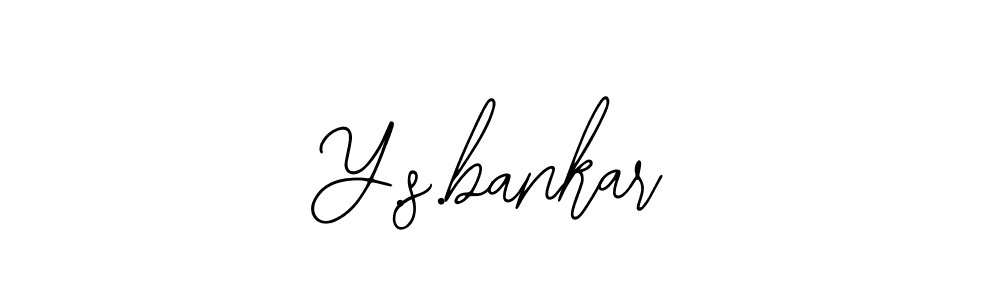 The best way (Bearetta-2O07w) to make a short signature is to pick only two or three words in your name. The name Y.s.bankar include a total of six letters. For converting this name. Y.s.bankar signature style 12 images and pictures png