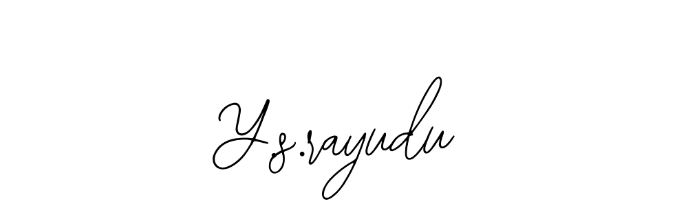Create a beautiful signature design for name Y.s.rayudu. With this signature (Bearetta-2O07w) fonts, you can make a handwritten signature for free. Y.s.rayudu signature style 12 images and pictures png