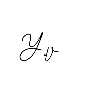 Also You can easily find your signature by using the search form. We will create Y.v name handwritten signature images for you free of cost using Bearetta-2O07w sign style. Y.v signature style 12 images and pictures png