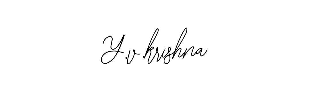 Design your own signature with our free online signature maker. With this signature software, you can create a handwritten (Bearetta-2O07w) signature for name Y.v.krishna. Y.v.krishna signature style 12 images and pictures png