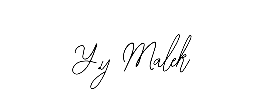 Similarly Bearetta-2O07w is the best handwritten signature design. Signature creator online .You can use it as an online autograph creator for name Y.y Malek. Y.y Malek signature style 12 images and pictures png