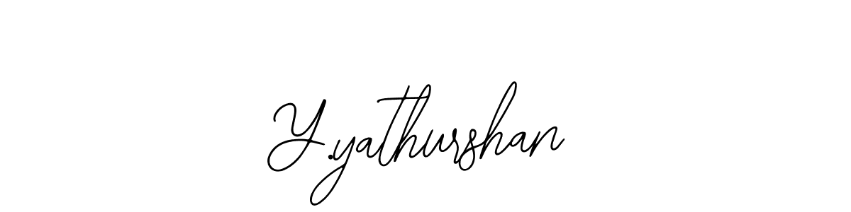 How to make Y.yathurshan signature? Bearetta-2O07w is a professional autograph style. Create handwritten signature for Y.yathurshan name. Y.yathurshan signature style 12 images and pictures png