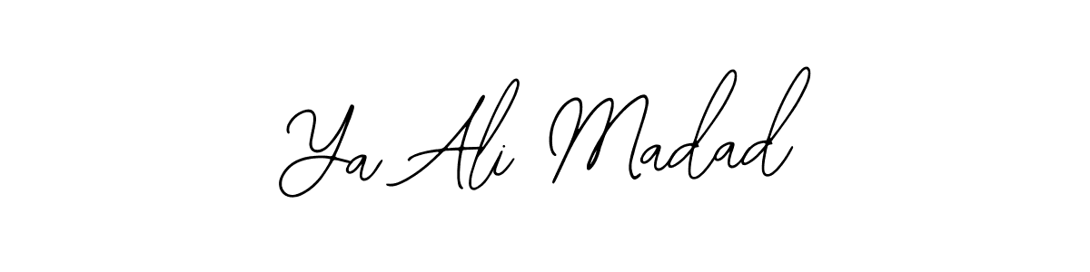 The best way (Bearetta-2O07w) to make a short signature is to pick only two or three words in your name. The name Ya Ali Madad include a total of six letters. For converting this name. Ya Ali Madad signature style 12 images and pictures png