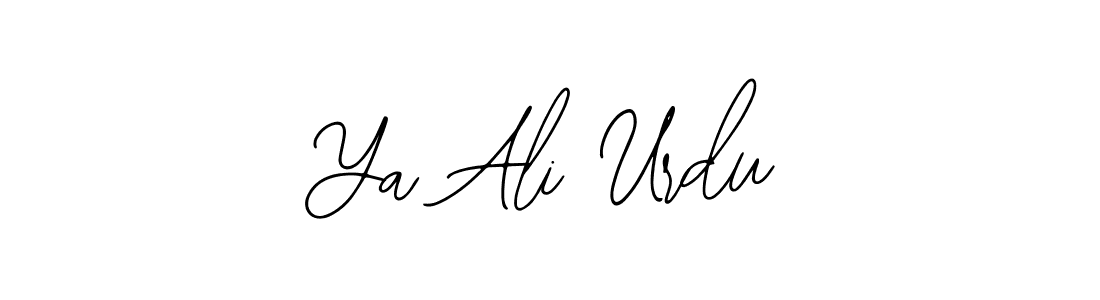 Also we have Ya Ali Urdu name is the best signature style. Create professional handwritten signature collection using Bearetta-2O07w autograph style. Ya Ali Urdu signature style 12 images and pictures png