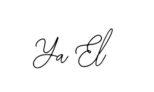 Bearetta-2O07w is a professional signature style that is perfect for those who want to add a touch of class to their signature. It is also a great choice for those who want to make their signature more unique. Get Ya El name to fancy signature for free. Ya El signature style 12 images and pictures png