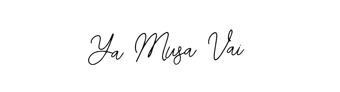 Make a short Ya Musa Vai signature style. Manage your documents anywhere anytime using Bearetta-2O07w. Create and add eSignatures, submit forms, share and send files easily. Ya Musa Vai signature style 12 images and pictures png