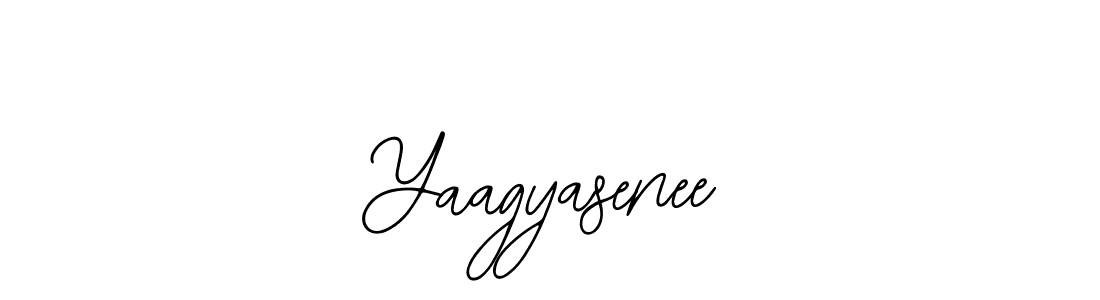Use a signature maker to create a handwritten signature online. With this signature software, you can design (Bearetta-2O07w) your own signature for name Yaagyasenee. Yaagyasenee signature style 12 images and pictures png