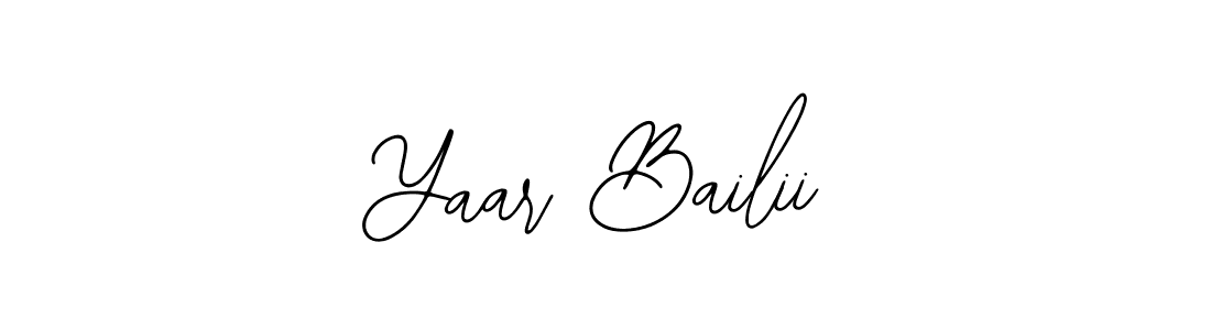 Create a beautiful signature design for name Yaar Bailii. With this signature (Bearetta-2O07w) fonts, you can make a handwritten signature for free. Yaar Bailii signature style 12 images and pictures png