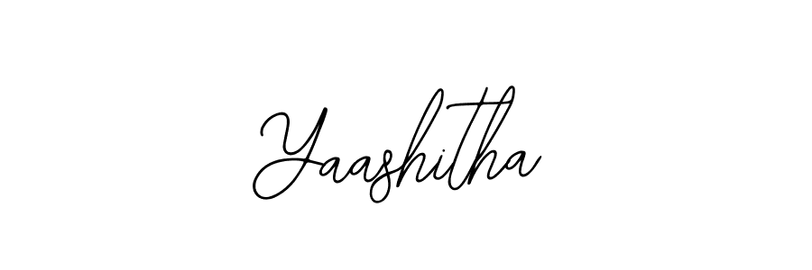 Use a signature maker to create a handwritten signature online. With this signature software, you can design (Bearetta-2O07w) your own signature for name Yaashitha. Yaashitha signature style 12 images and pictures png