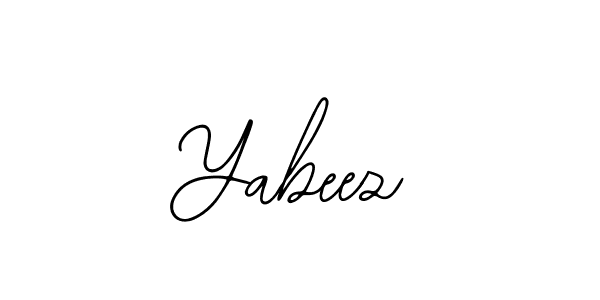 Also You can easily find your signature by using the search form. We will create Yabeez name handwritten signature images for you free of cost using Bearetta-2O07w sign style. Yabeez signature style 12 images and pictures png
