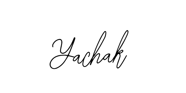 Design your own signature with our free online signature maker. With this signature software, you can create a handwritten (Bearetta-2O07w) signature for name Yachak. Yachak signature style 12 images and pictures png